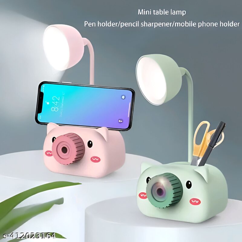 Suank Piggy Theme LED Lamp for Study with Stationery